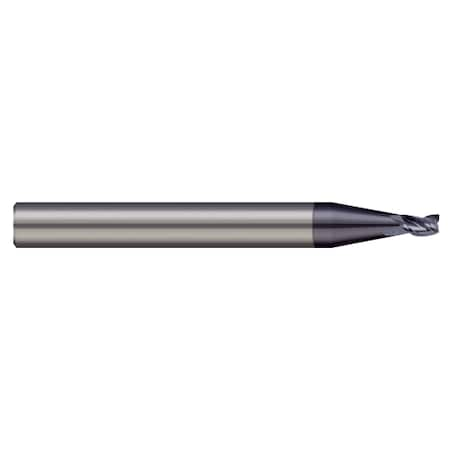 End Mill, 3 Flute, Square, 0.0750 Cutter Dia, Finish: NACRO